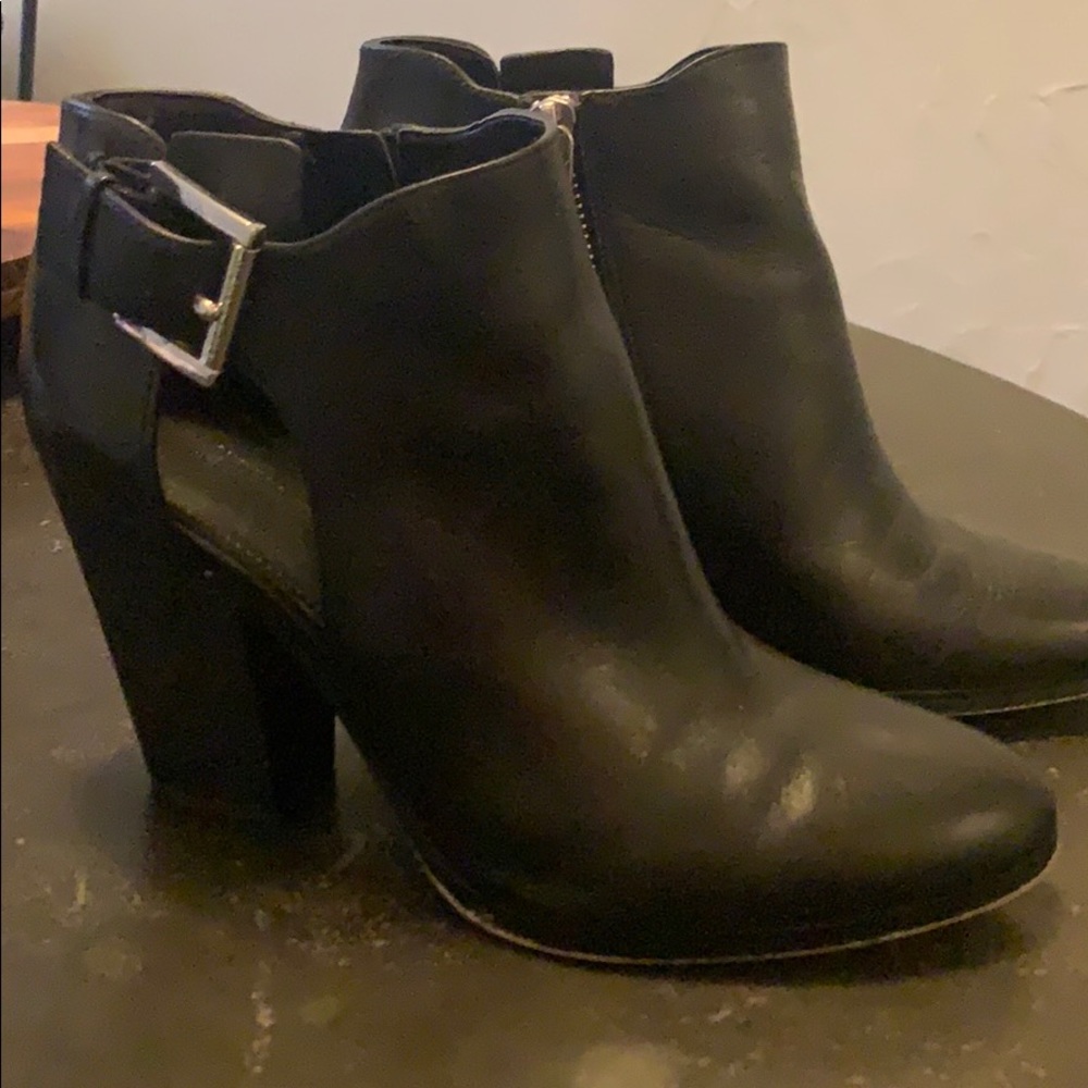 Michael Kors Black Leather Booties